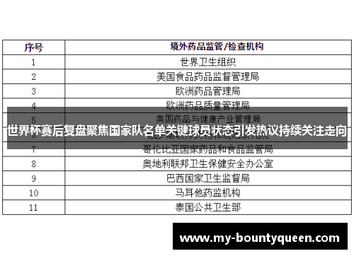 世界杯赛后复盘聚焦国家队名单关键球员状态引发热议持续关注走向